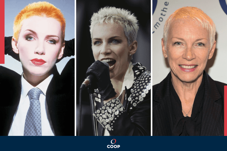 Annie Lennox antes e depois