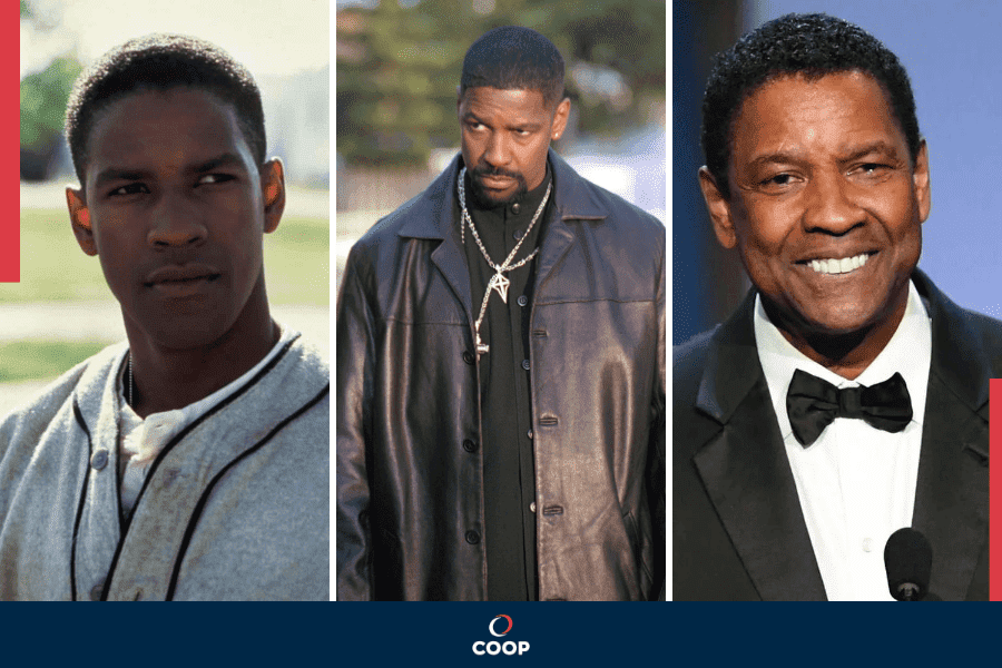 Denzel Washington antes e depois