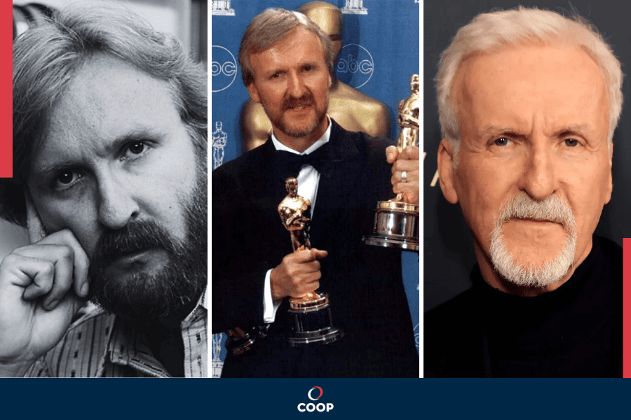 James Cameron antes e depois