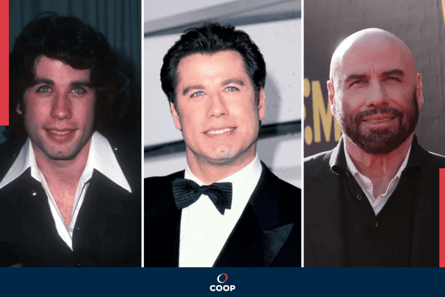 John Travolta antes e depois