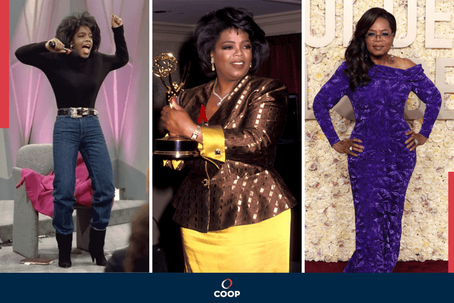 Oprah Winfrey antes e depois